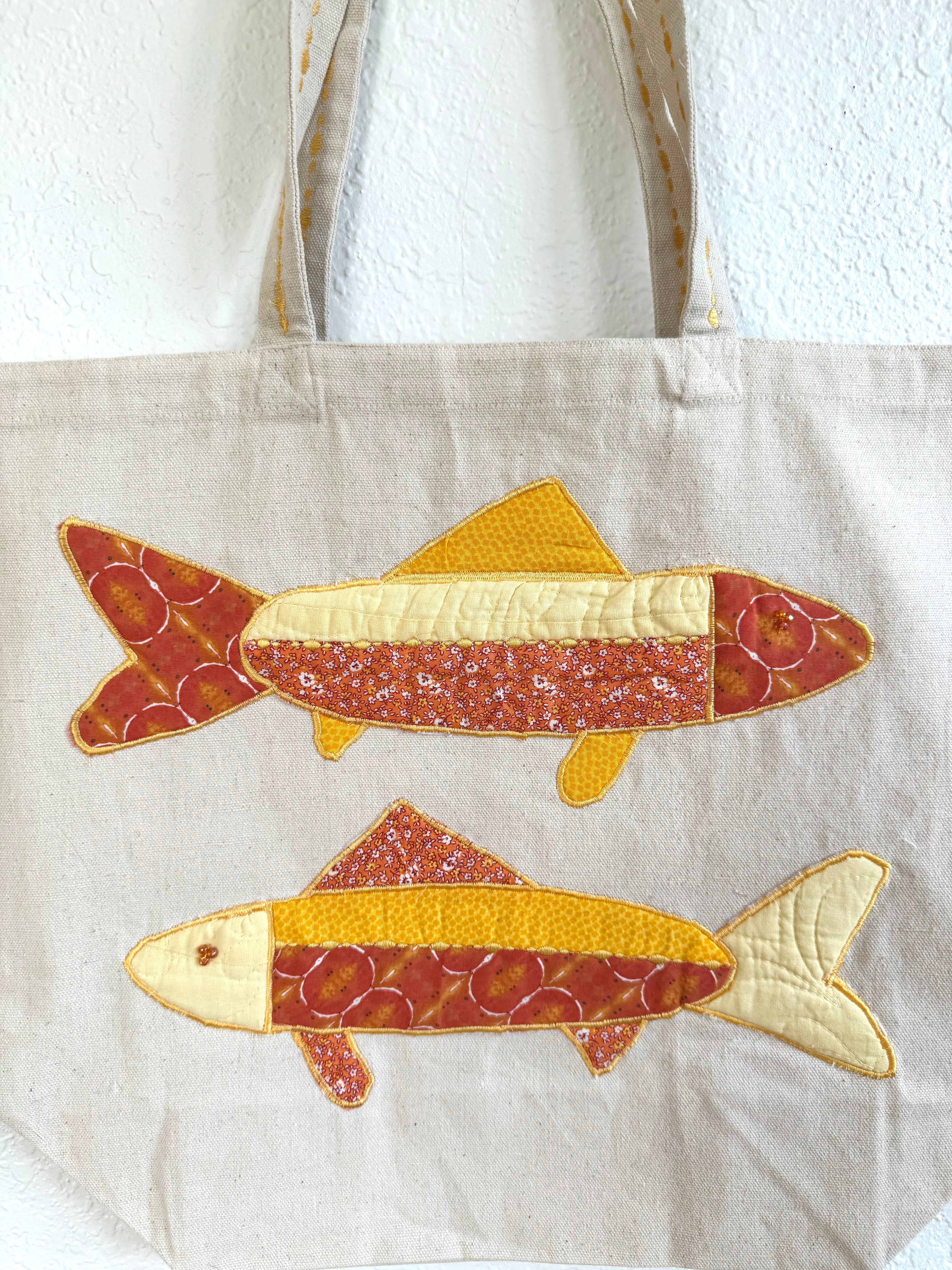 Creamsicle Fish Tote