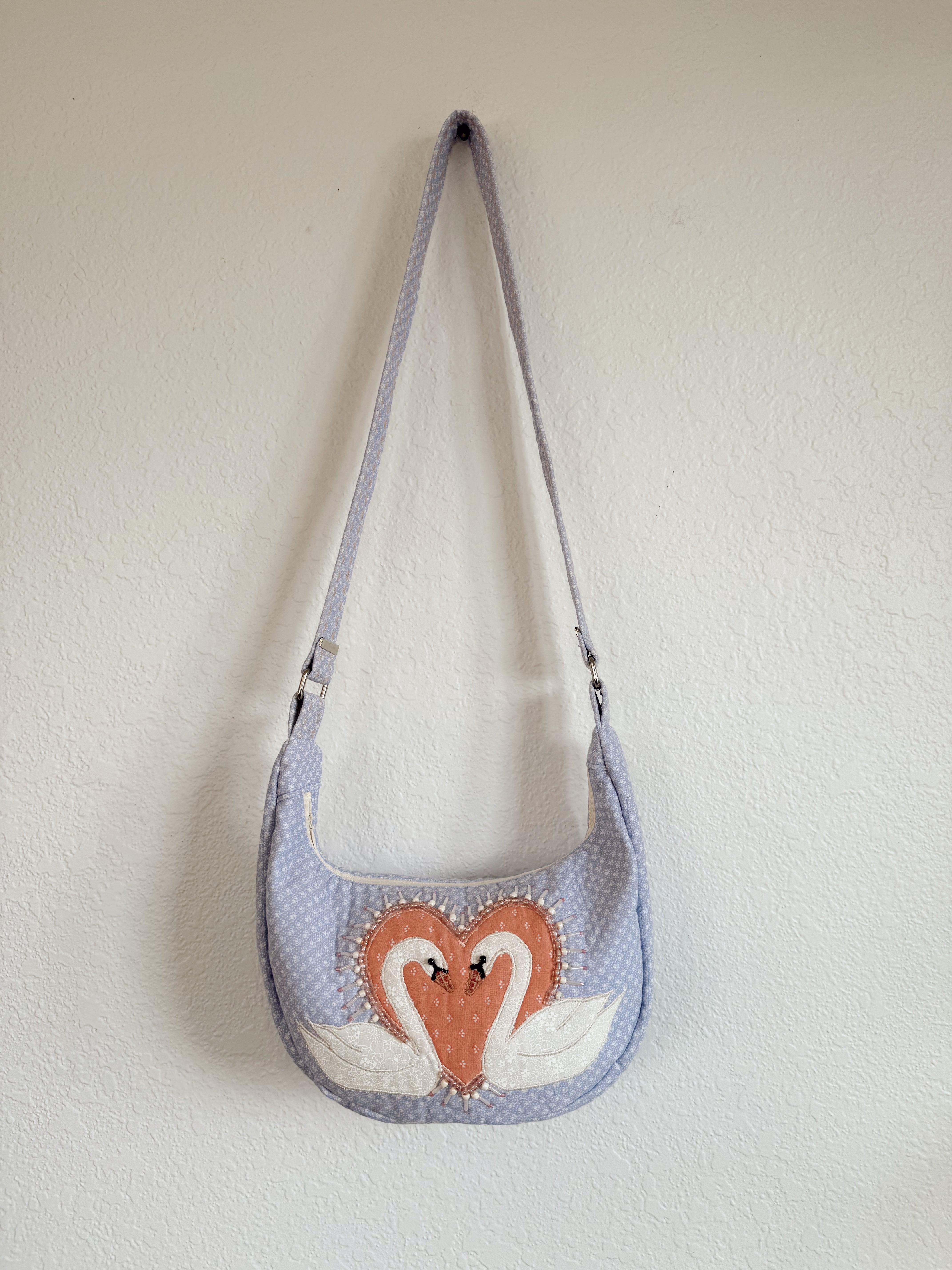 Lavender Swan Purse