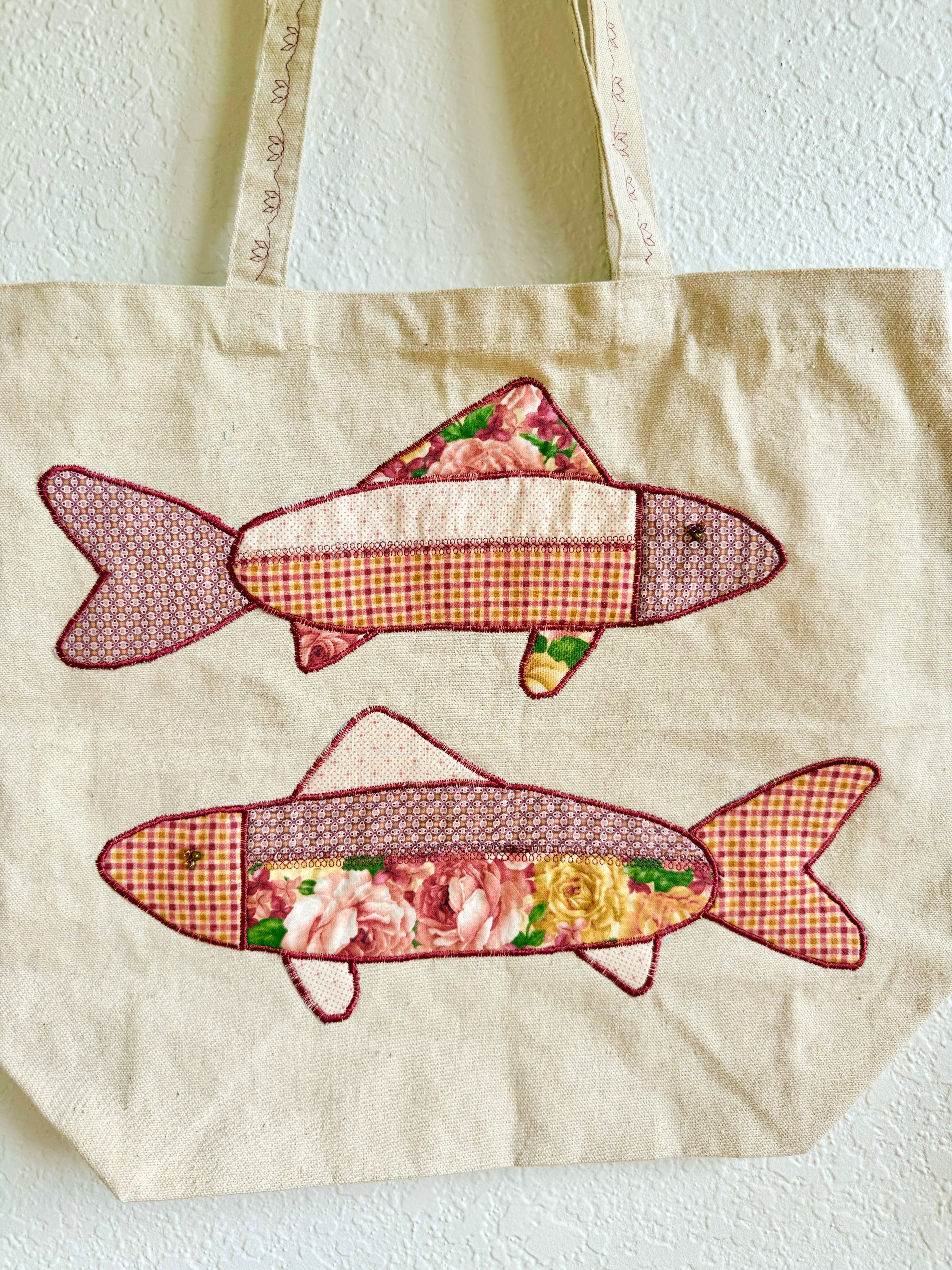 Pink Fish Tote