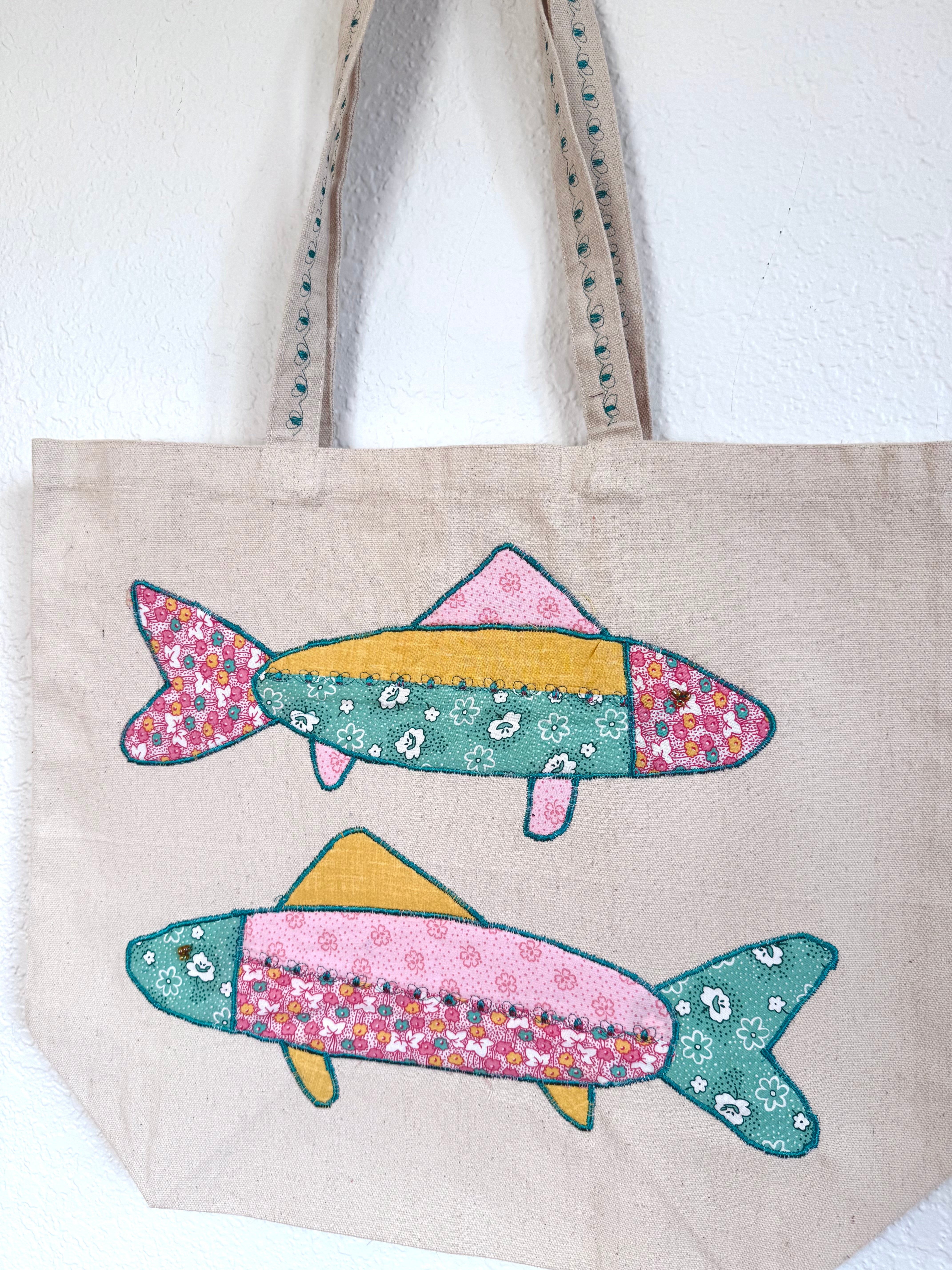 Peachy Fish Tote