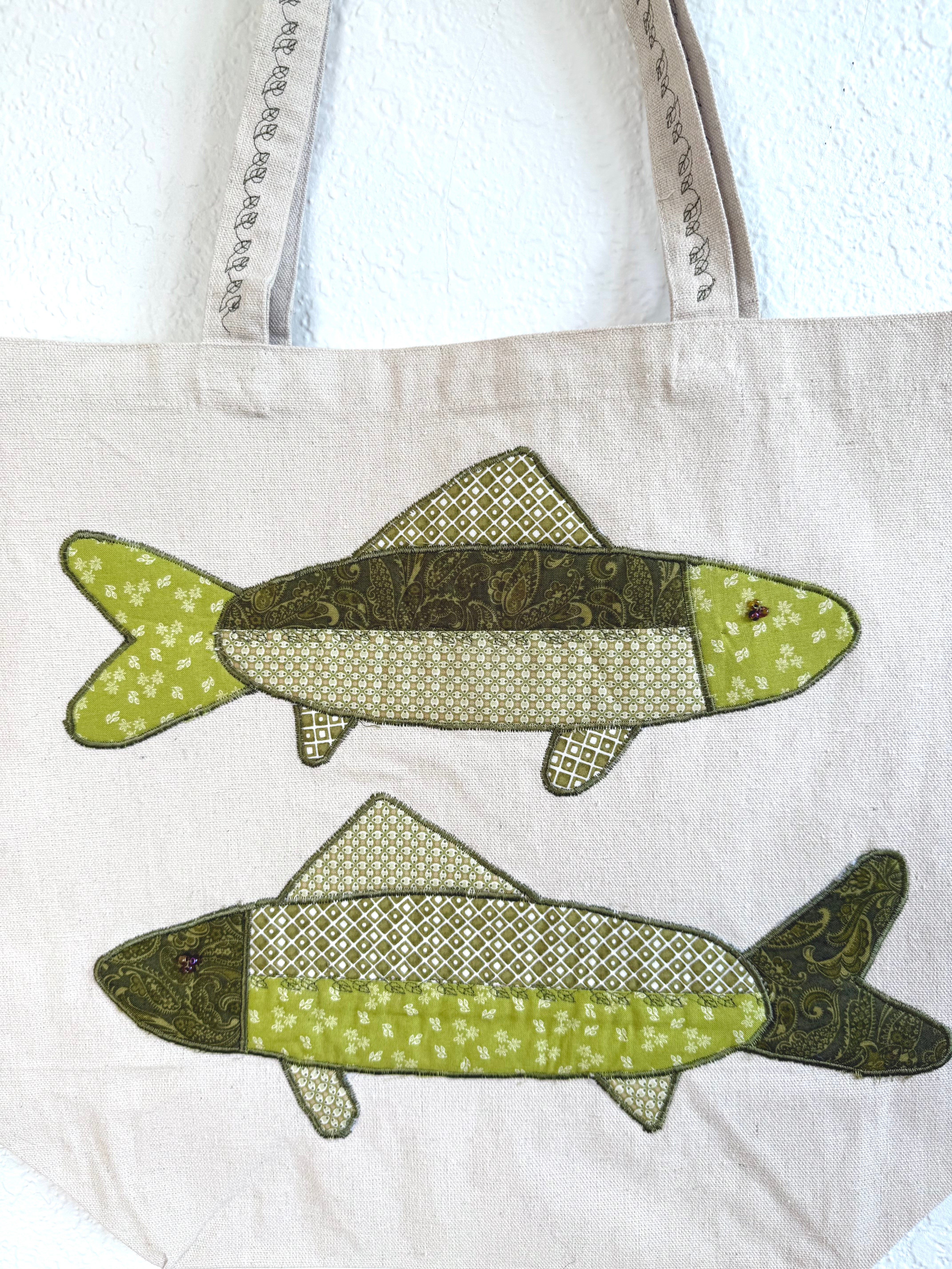 Olive Fish Tote