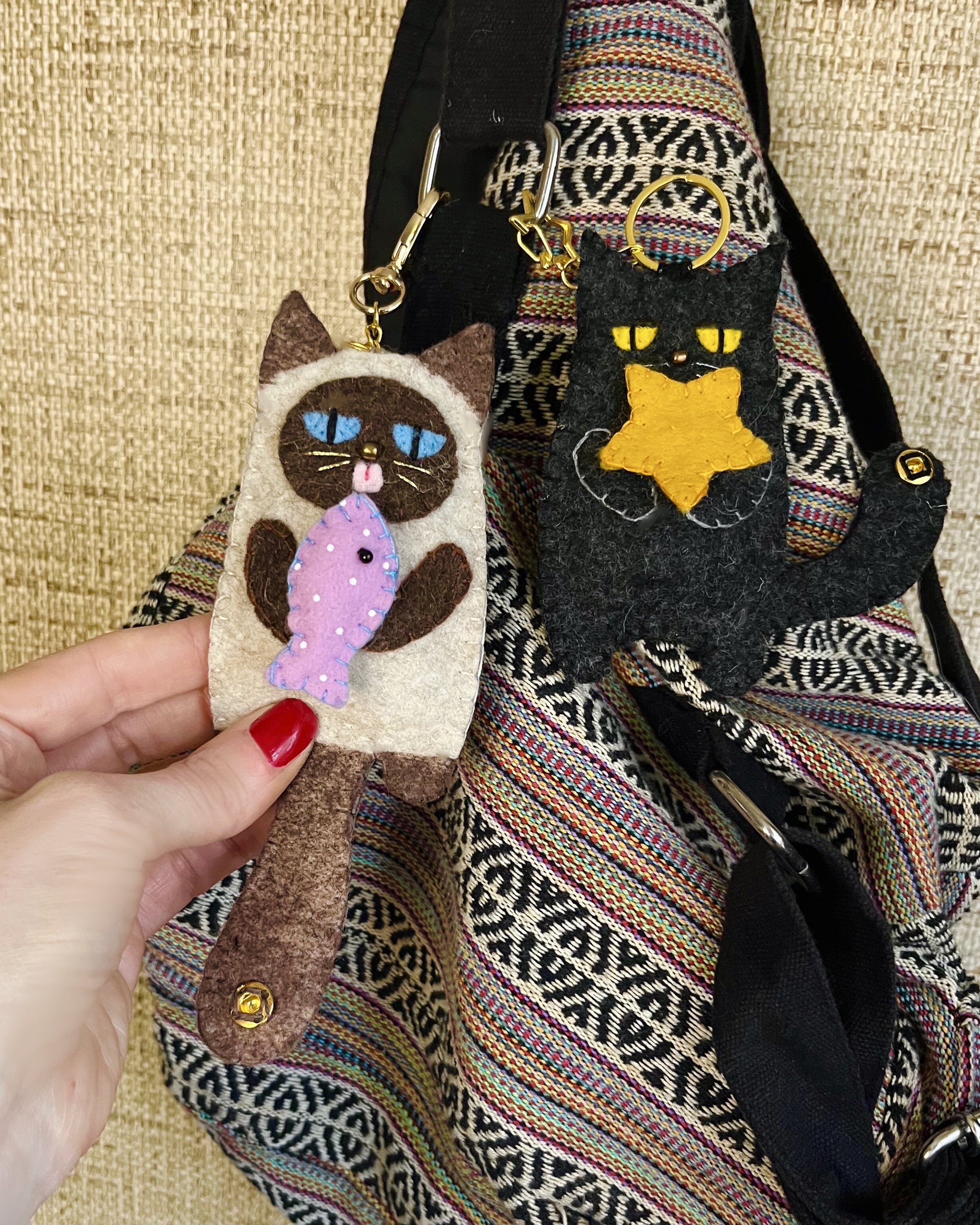 Charm Clingers Cat Pouch with 5 Charm Options The Wishing Shed