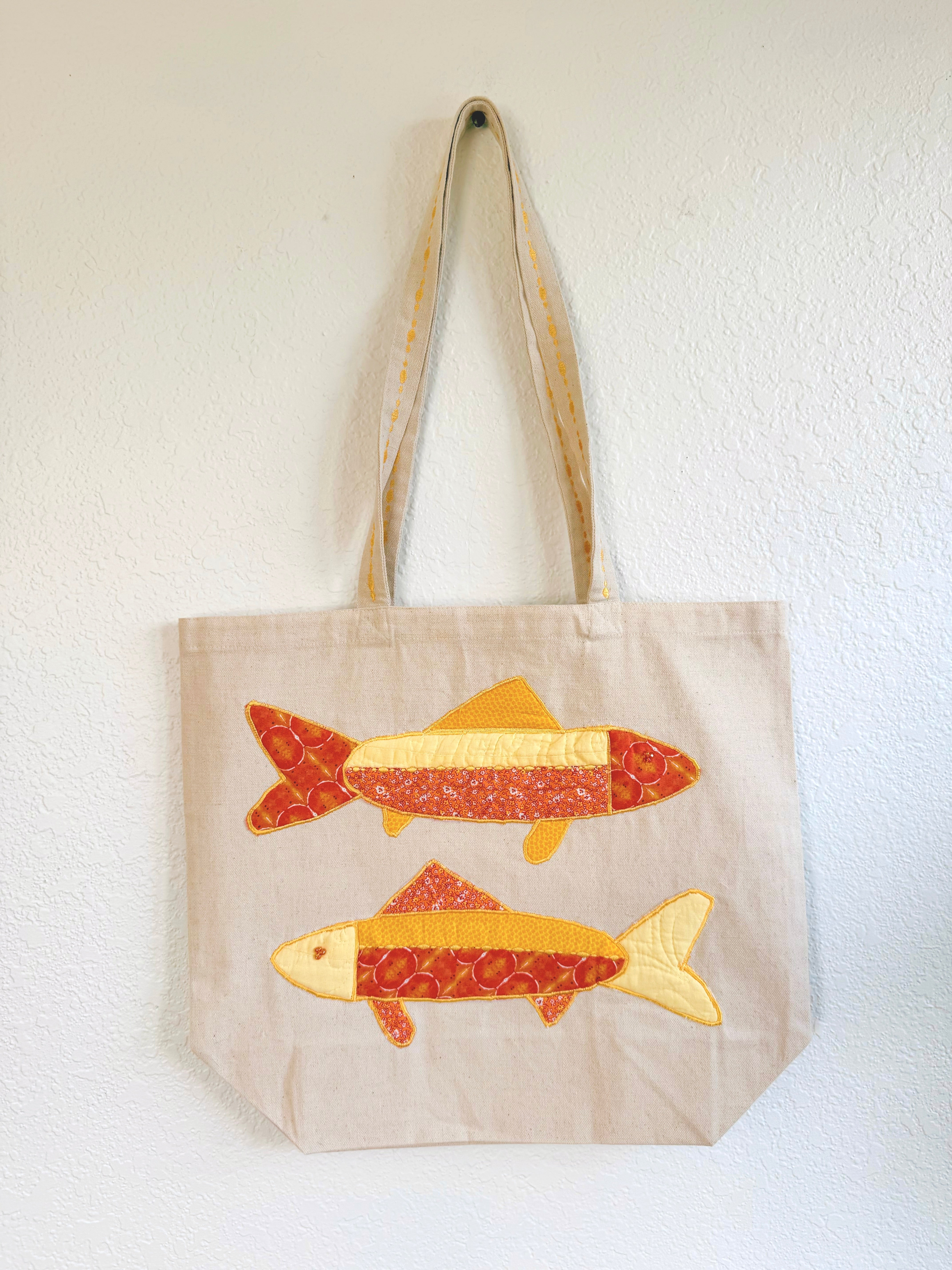 Creamsicle Fish Tote