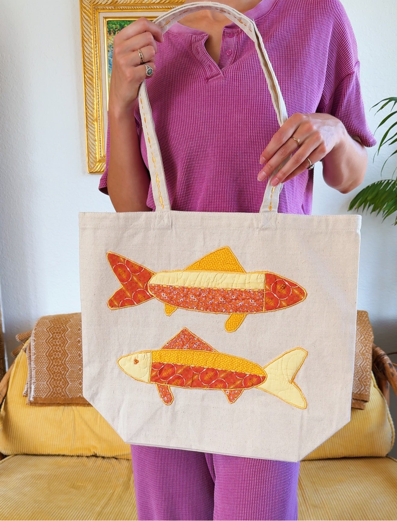 Creamsicle Fish Tote
