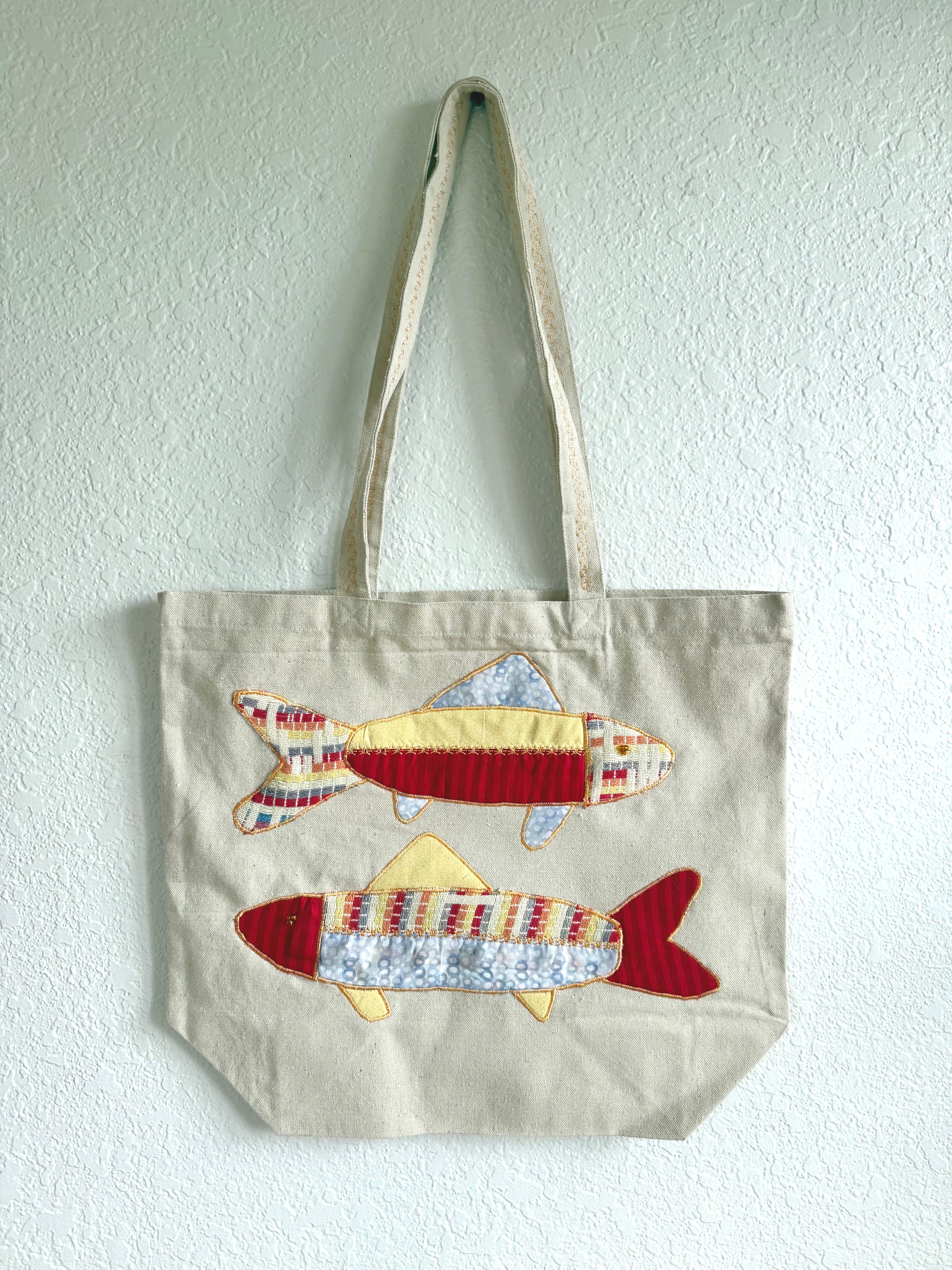 Red & Yellow Fish Tote