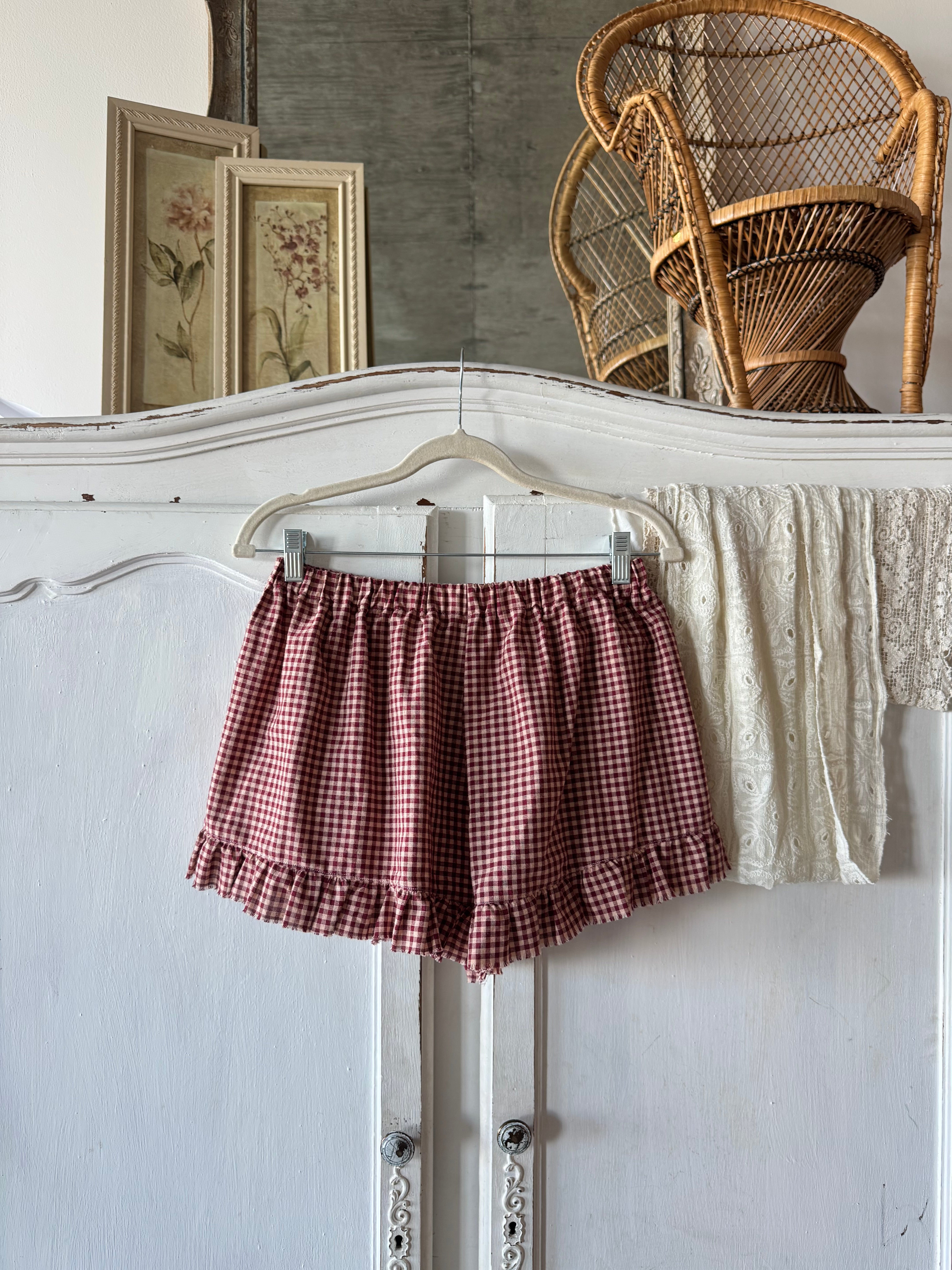 Boheme Shorties ~ Gingham