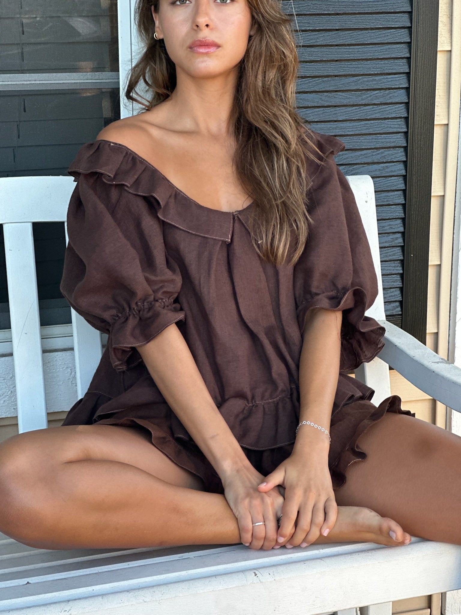 Boheme Blouse ~ Cocoa