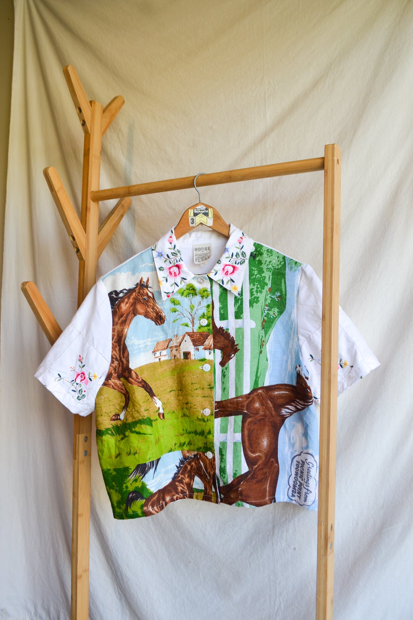 Button Up Shirt | Horses