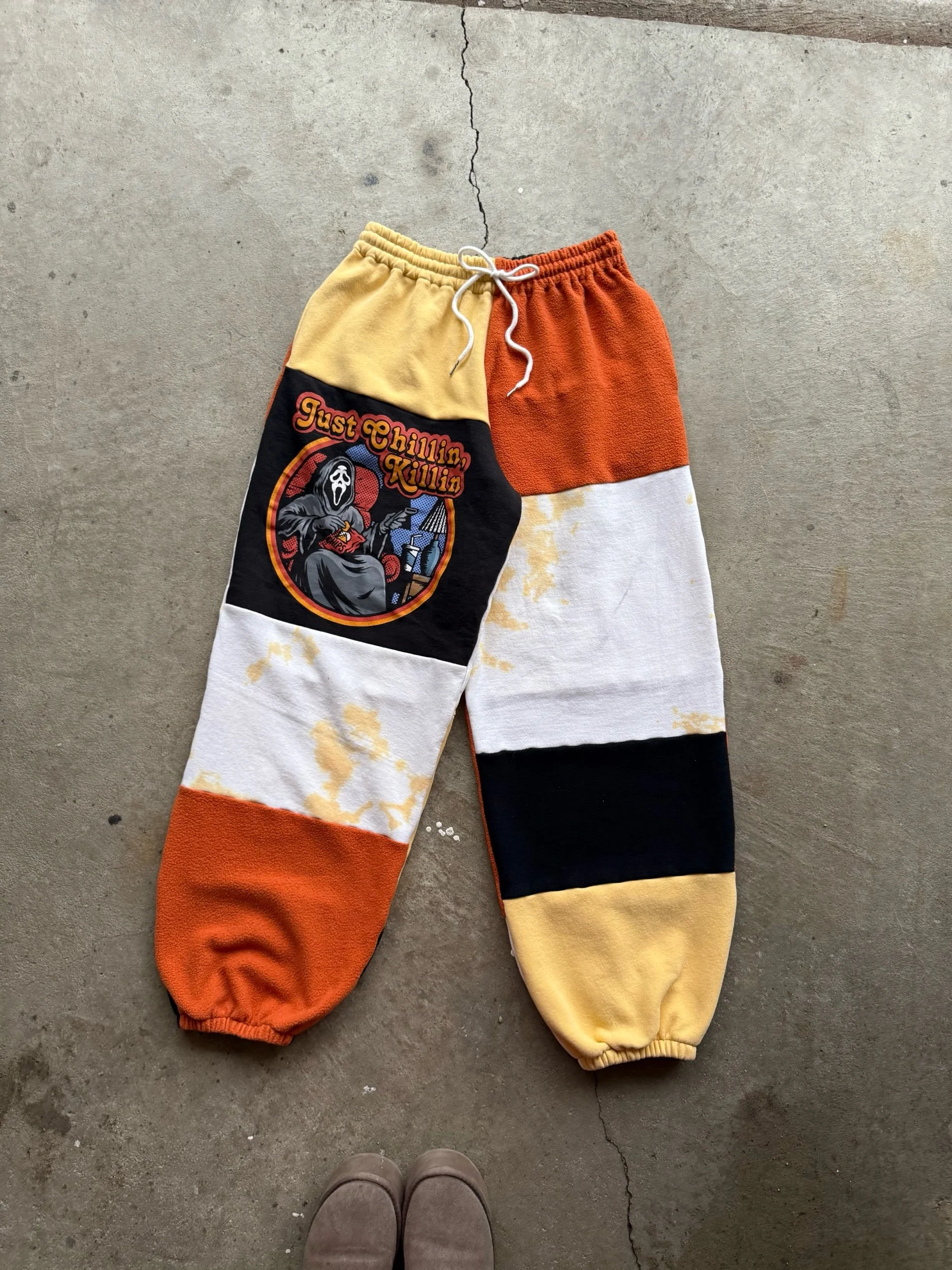 Graphic Ghost Face Motion Trousers