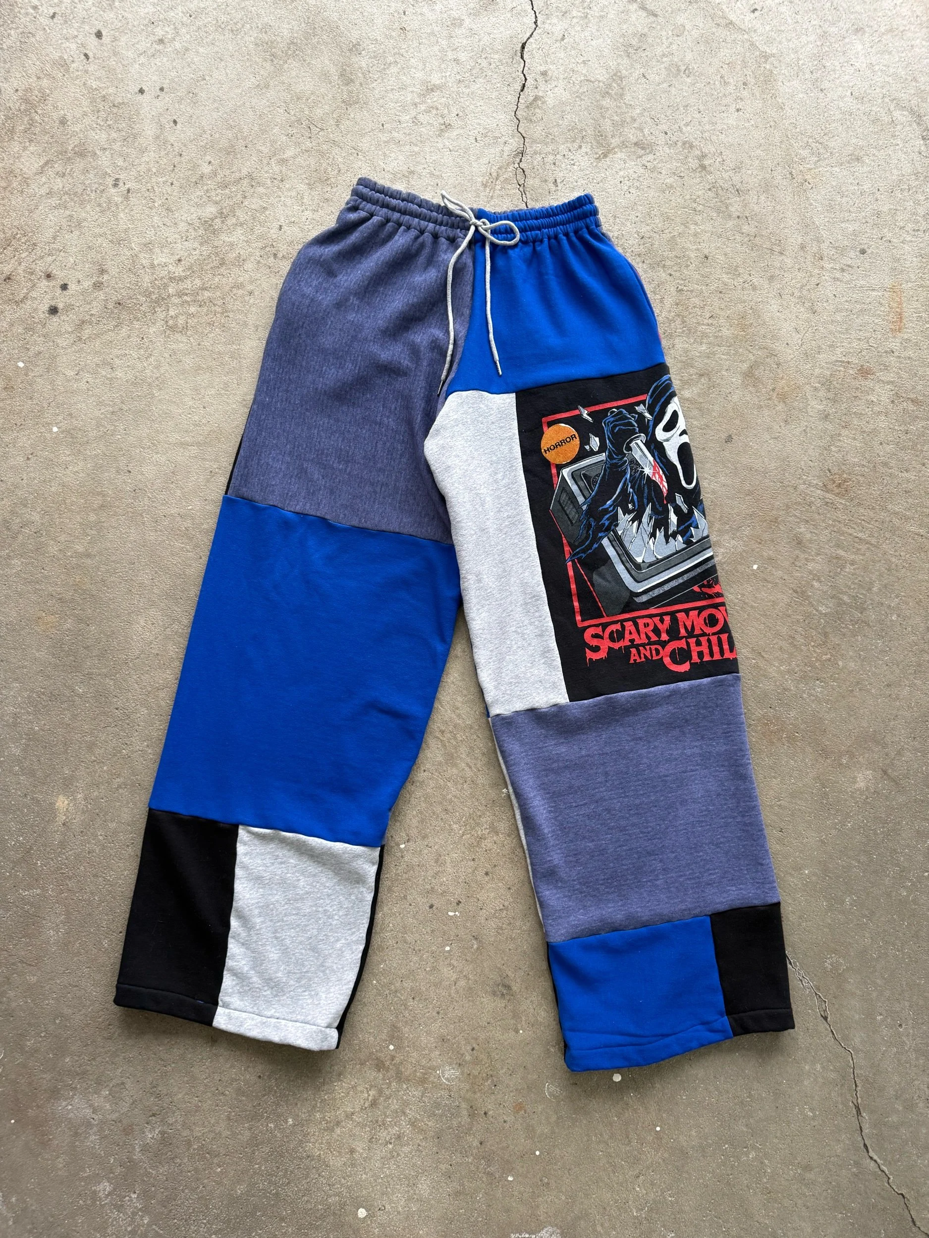 Graphic Ghost Face Motion Trousers