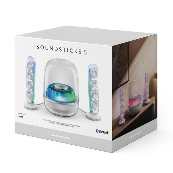 SoundSticks 5 2.1-Channel Bluetooth Speakers with HDMI & Engaging Lighting