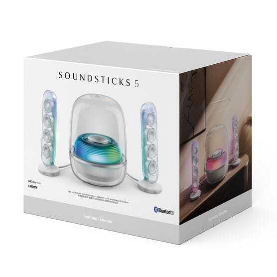 SoundSticks 5 2.1-Channel Bluetooth Speakers with HDMI & Engaging Lighting