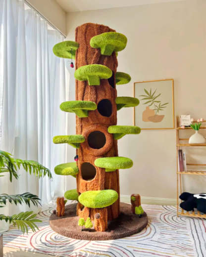 Magic Forest Cat Tree Tower, 90 Inches Tall
