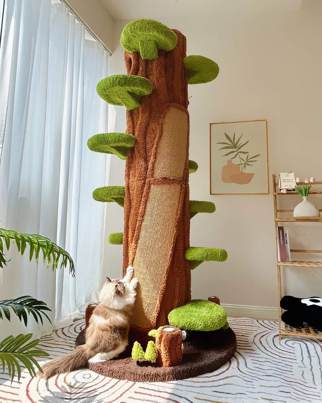 Magic Forest Cat Tree Tower, 90 Inches Tall