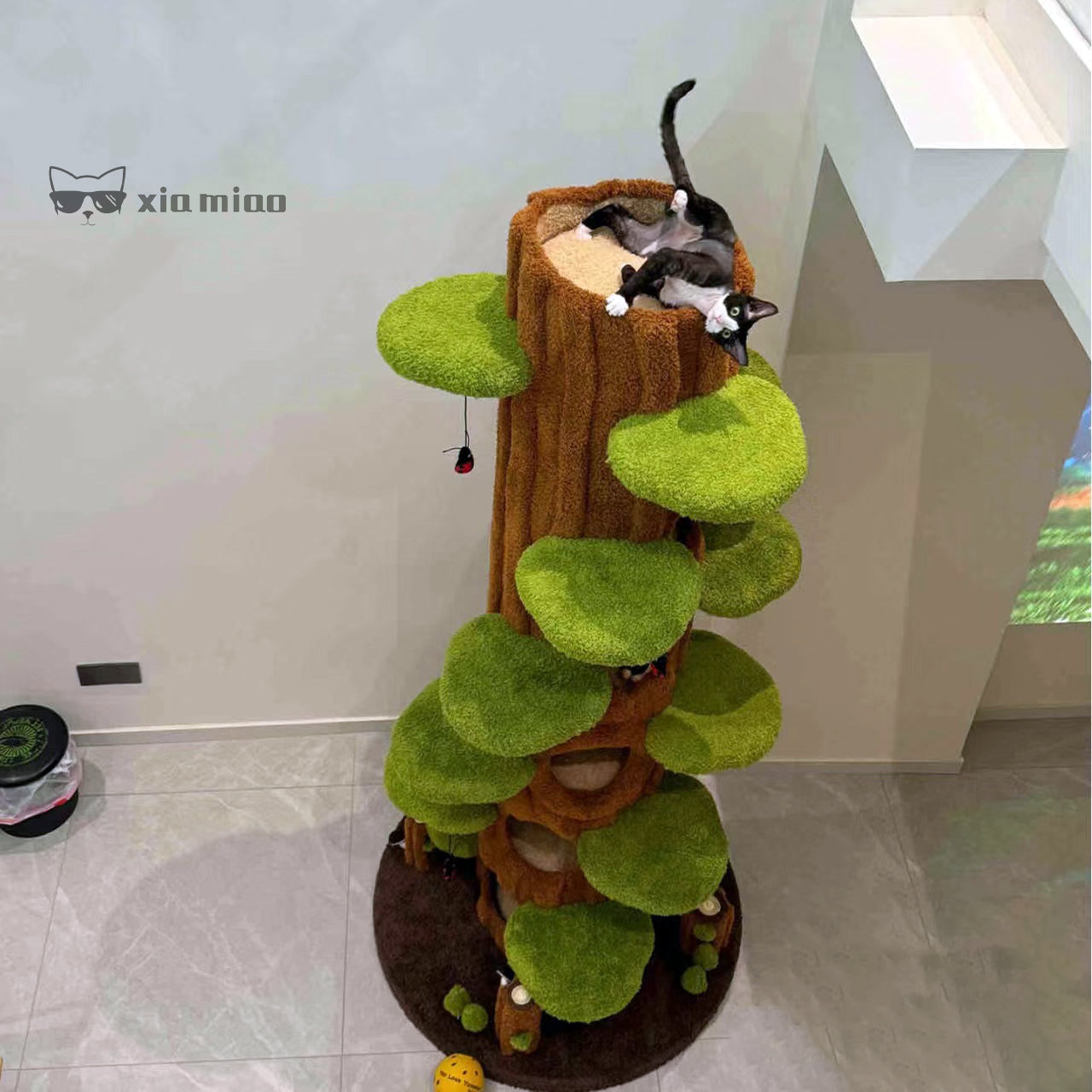 Magic Forest Cat Tree Tower, 90 Inches Tall