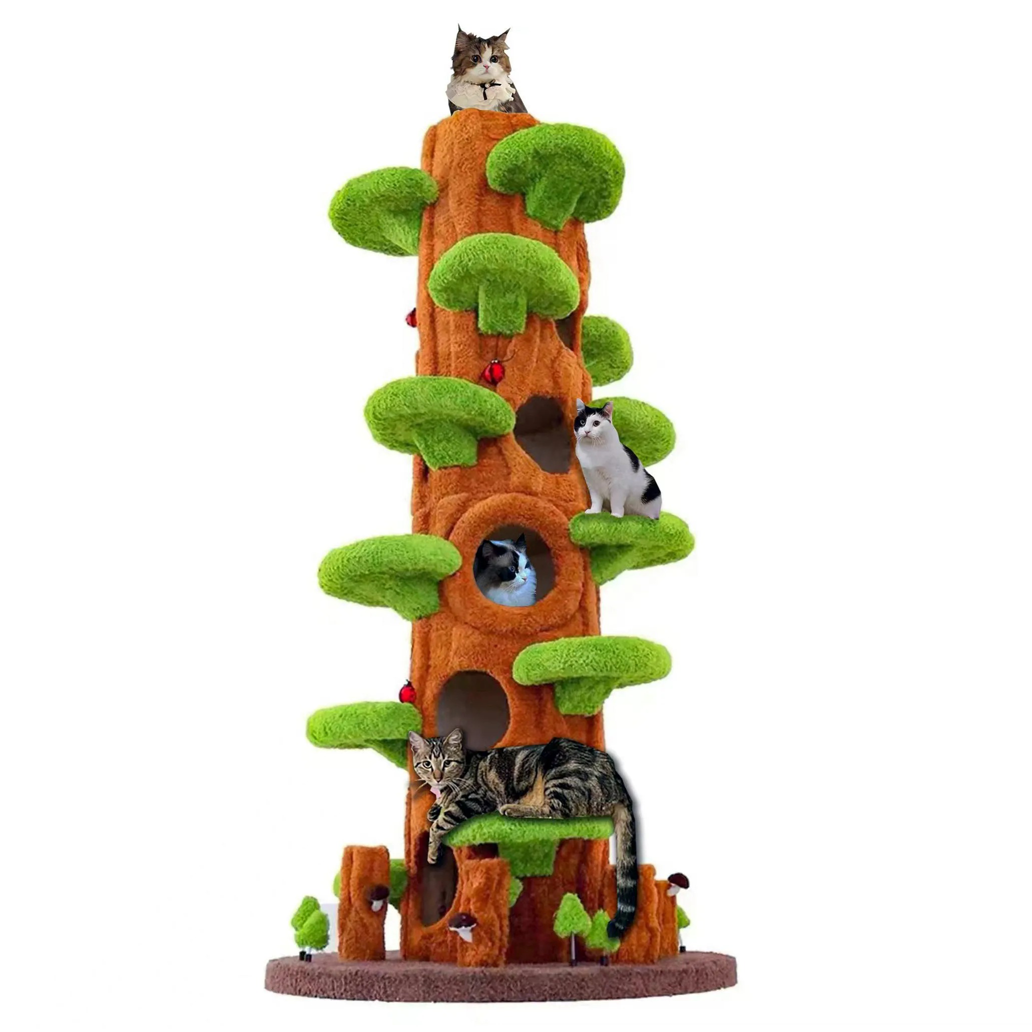 Magic Forest Cat Tree Tower, 90 Inches Tall