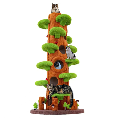 Magic Forest Cat Tree Tower, 90 Inches Tall
