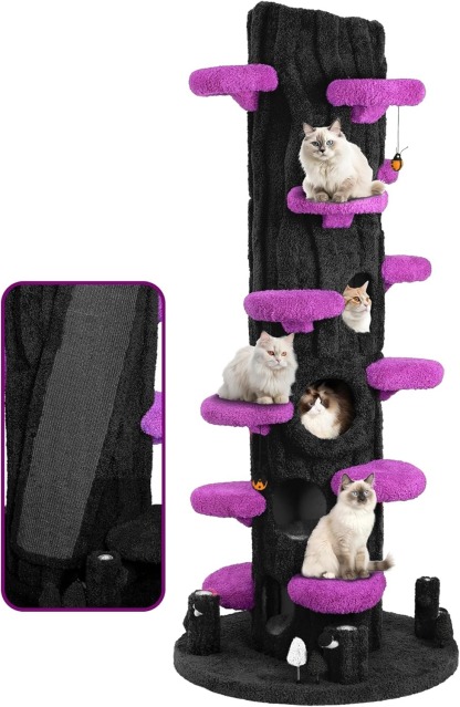 Magic Forest Cat Tree Tower, 90 Inches Tall