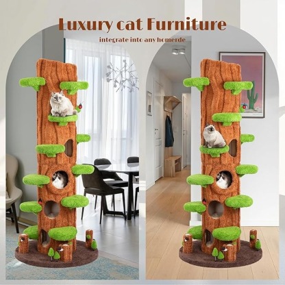Magic Forest Cat Tree Tower, 90 Inches Tall