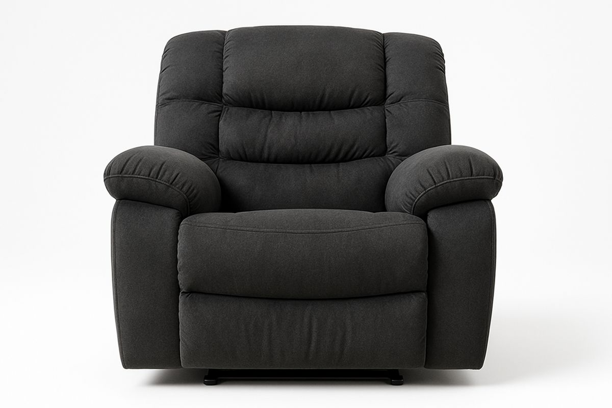 Schwarzer Polstersessel 105cm Breite 100cm Tiefe-Jardinaurorazen