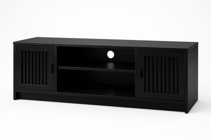 TV-Schrank aus MDF in Schwarz 150x40x55 cm-Jardinaurorazen