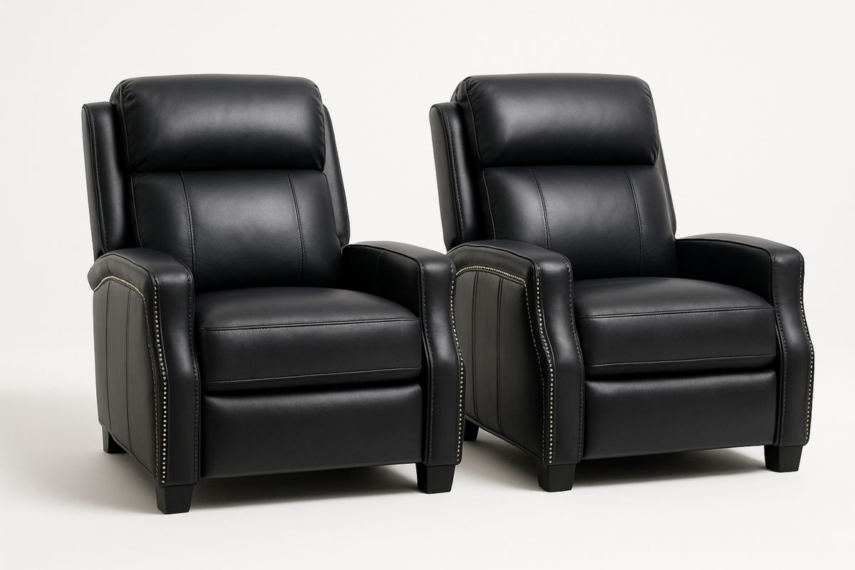 2er-Set Sessel PU-Leder Schwarz 105×85×95 cm – Verstellbare Rückenlehne-Jardinaurorazen
