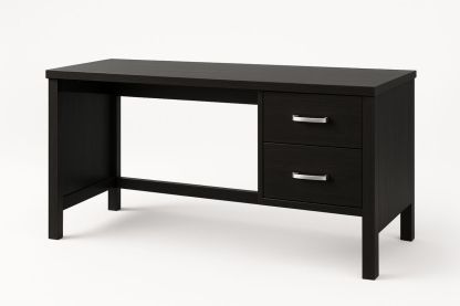 Schreibtisch mit 2 Schubladen Holzwerkstoff dunkelbraun-Jardinaurorazen
