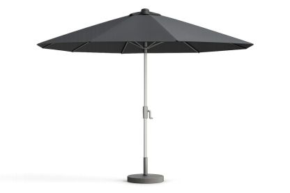 Gartenschirm Ø300 cm Aluminium Polyester Grau-Jardinaurorazen