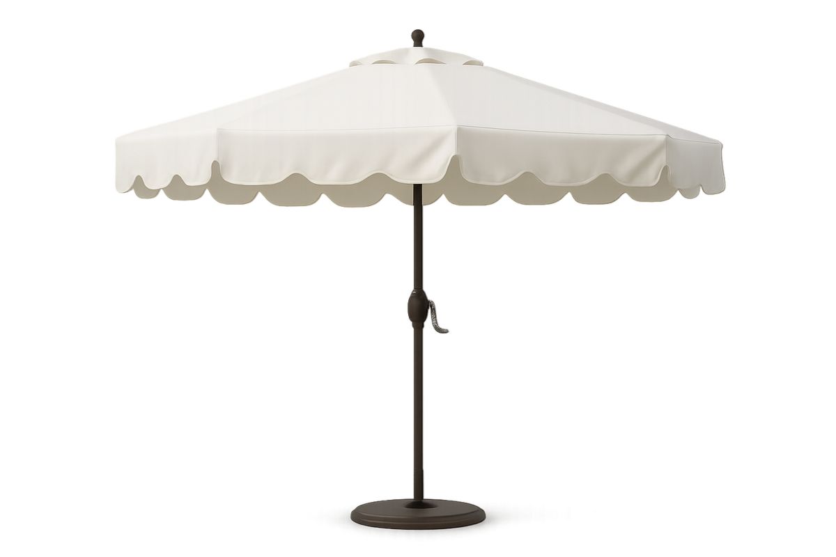 Runder Gartenschirm Ø 300 cm Aluminium Polyester Beige-Jardinaurorazen