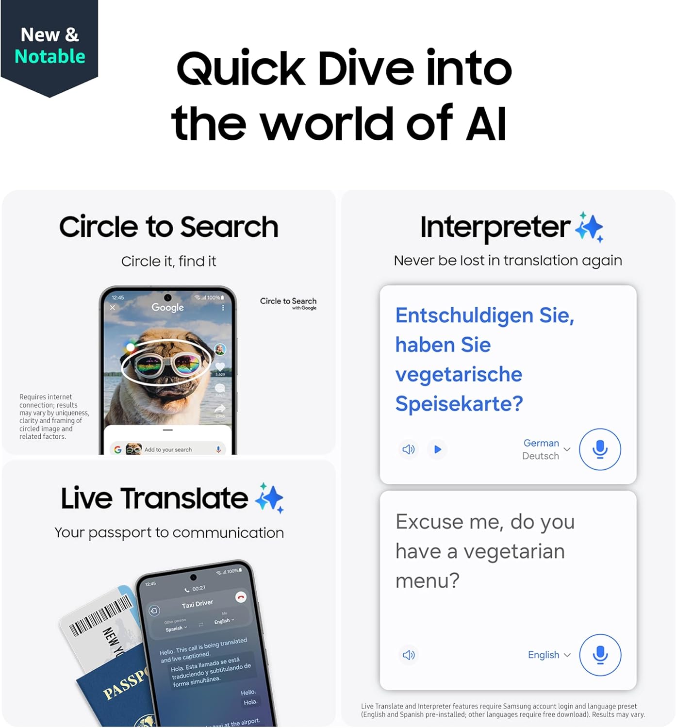 Samthtsung  Galthtaxy S24 FE AI Phone, Unlocked Android Smartphone, High-Res 50MP Camera, Long Battery Life, Brighter Display Screen
