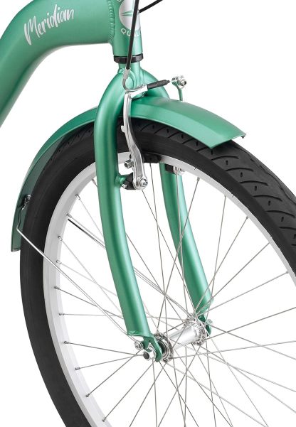 Schwinn Meridian Adult Tricycle Bike, Three Wheel Beach Cruiser, 24 & 26-Inch Wheels, Low Step-Through Aluminum Frame, Adjustable Handlebars, Large Cruiser Seat, Rear Folding Basket