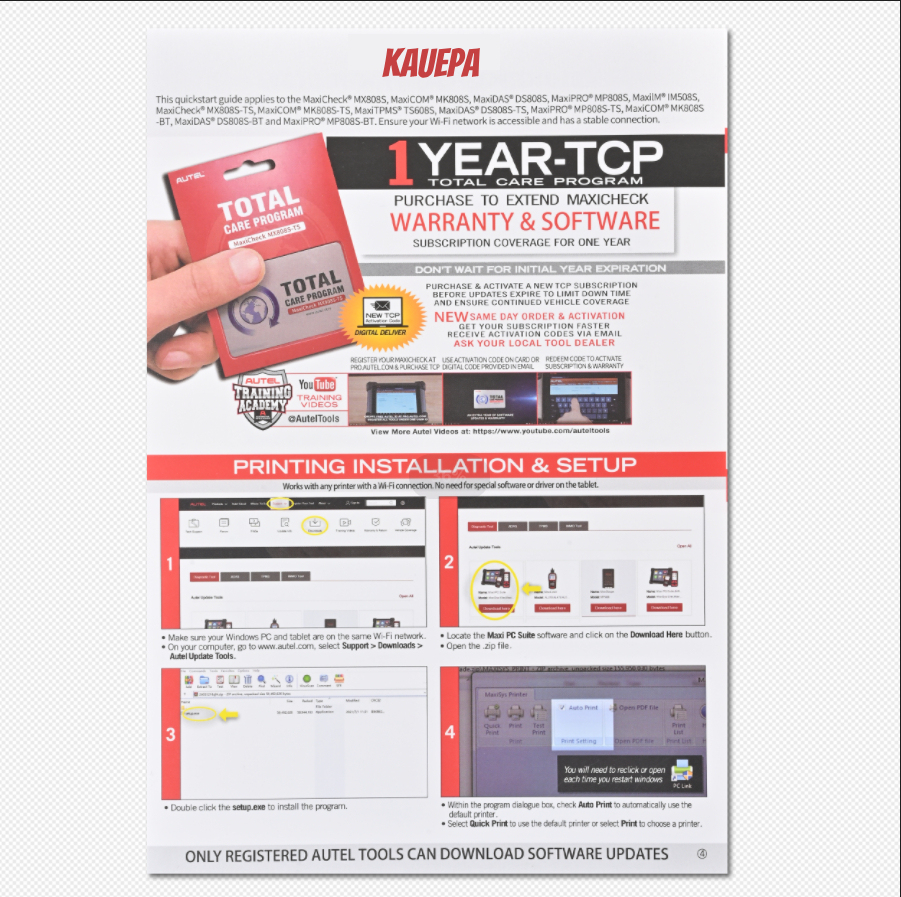2024 KAUEPA Scanner MaxiCOM MK808S
