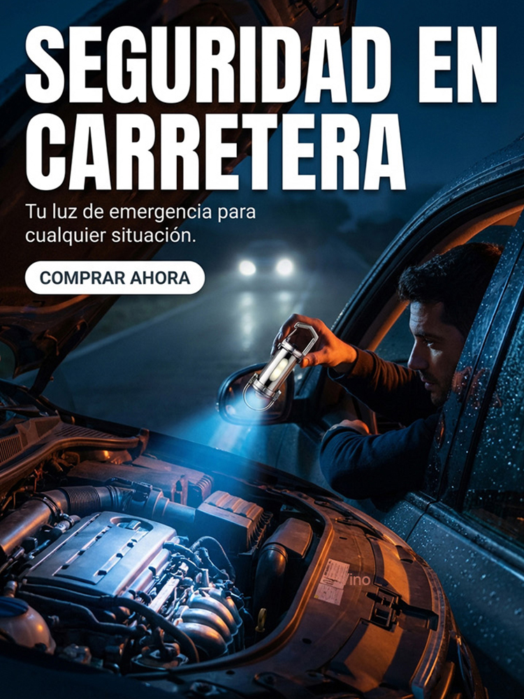 【Mini linterna de 6000 lúmenes】¡Power bank, linterna y luz de emergencia SOS… todo en uno! 🔦⚡🚨