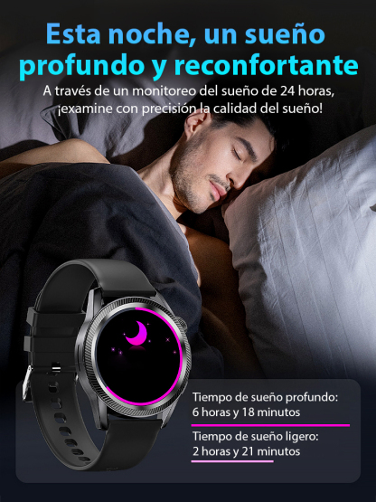 【¡Adiós a los Pinchazos!】Reloj Alemán de Glucosa: Medición Sin Dolor 5 en 1