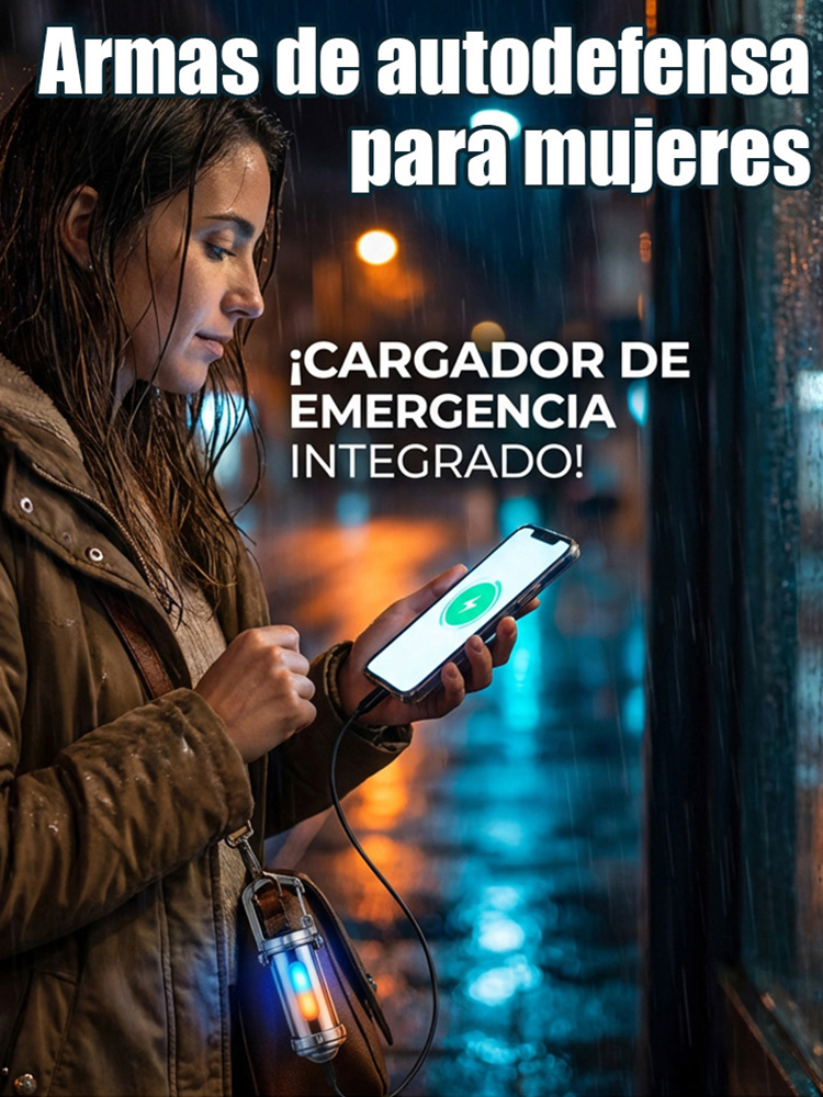 【Mini linterna de 6000 lúmenes】¡Power bank, linterna y luz de emergencia SOS… todo en uno! 🔦⚡🚨