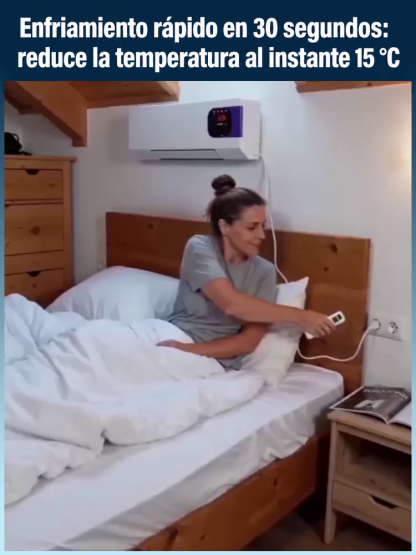 ¡Sin instalación! ¡Sin unidad exterior! Enfría toda la habitación en solo 3 minutos. Nuevo aire acondicionado portátil mejorado. Frío y calor.