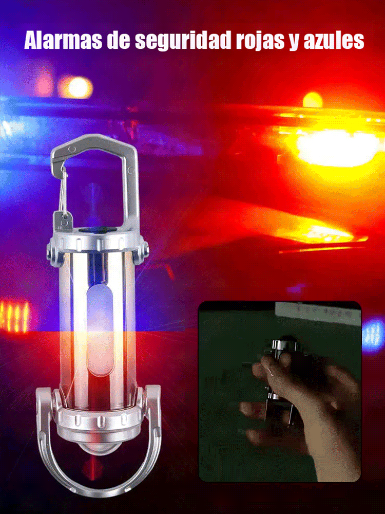 【Mini linterna de 6000 lúmenes】¡Power bank, linterna y luz de emergencia SOS… todo en uno! 🔦⚡🚨