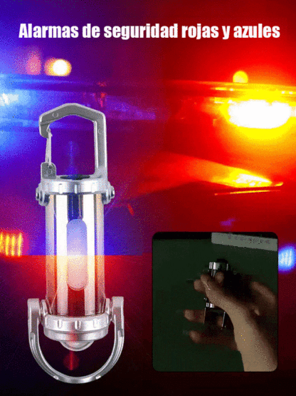 【Mini linterna de 6000 lúmenes】¡Power bank, linterna y luz de emergencia SOS… todo en uno! 🔦⚡🚨