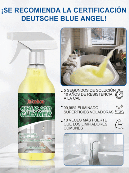 ✨¡Nada de fregar más! 🧼¡Elimina la cal acumulada durante ¡10 años en solo 3 segundos! Limpiador de ácido oxálico
