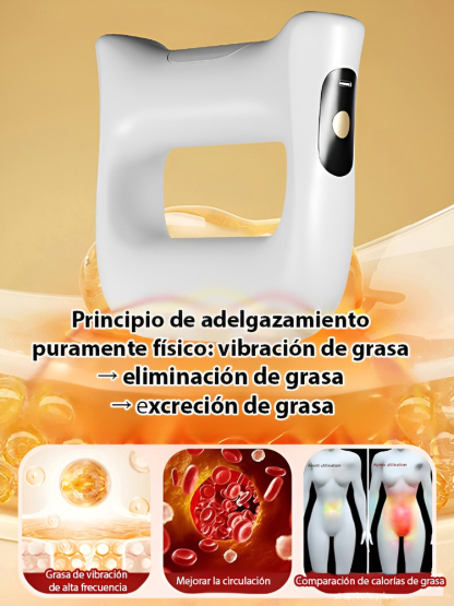 【¡Quema grasa rápido sin hacer ejercicio!】Rodillo masajeador con vibración para tensar la fascia