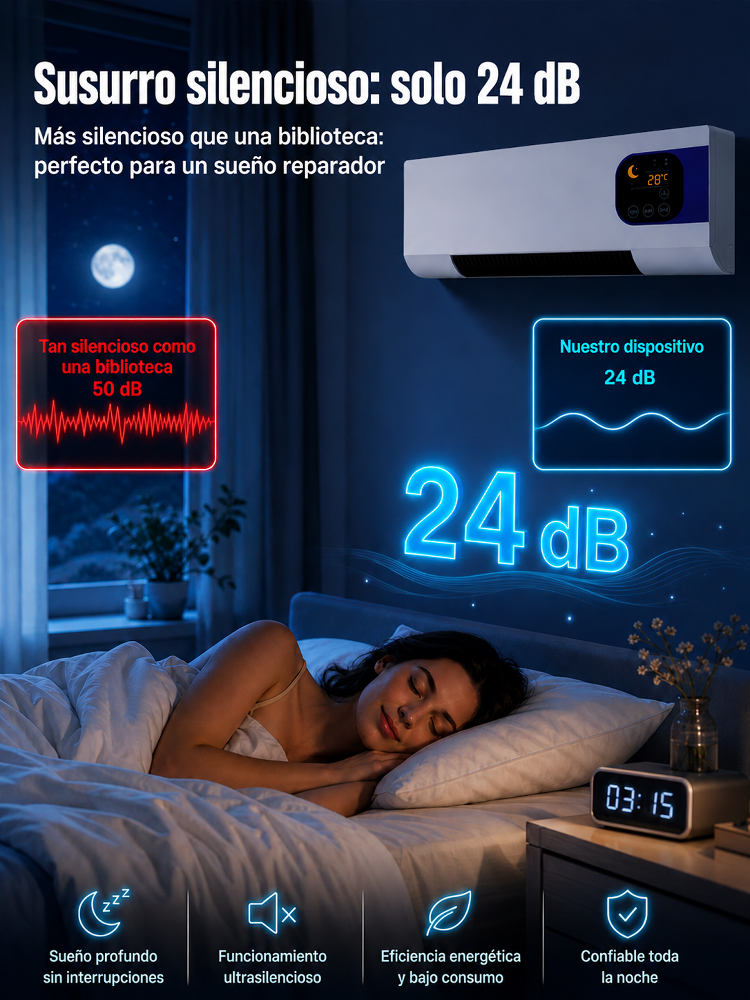 ¡Sin instalación! ¡Sin unidad exterior! Enfría toda la habitación en solo 3 minutos. Nuevo aire acondicionado portátil mejorado. Frío y calor.