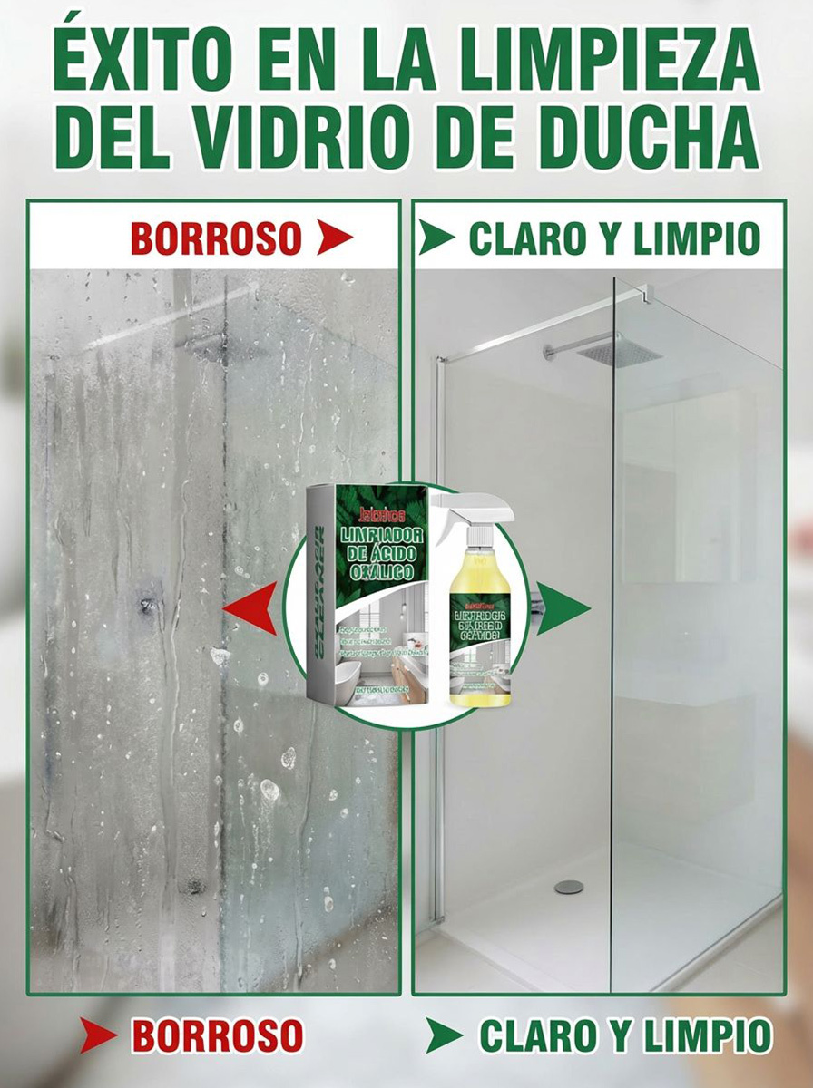 ✨¡Nada de fregar más! 🧼¡Elimina la cal acumulada durante ¡10 años en solo 3 segundos! Limpiador de ácido oxálico