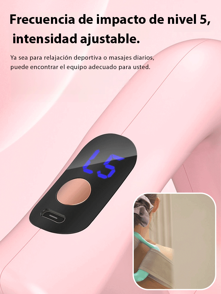 【¡Quema grasa rápido sin hacer ejercicio!】Rodillo masajeador con vibración para tensar la fascia