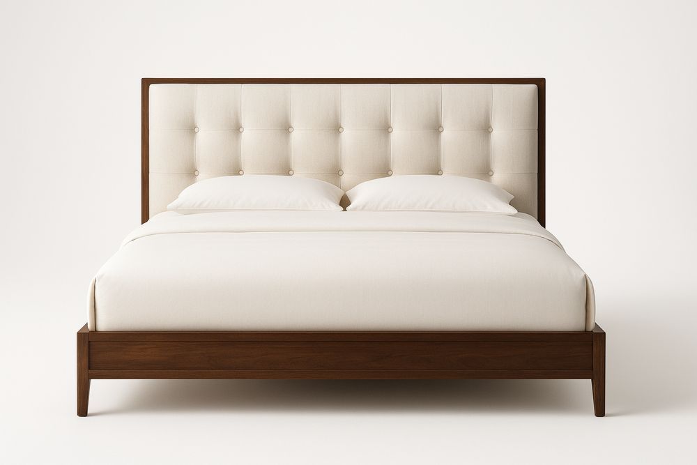 Doppelbett 160x200 cm Holz Beige