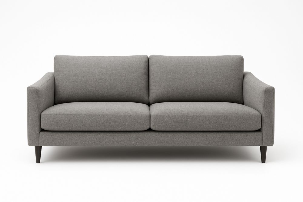 Sofa aus Polyester in Grau 200cm Breite