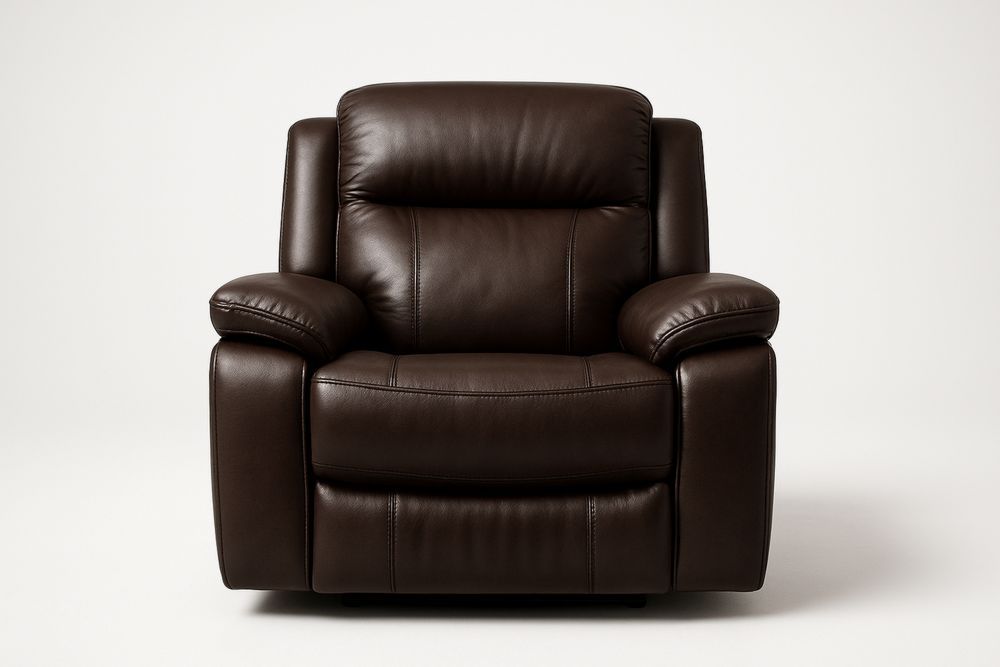 Brauner Ledersessel Relaxsessel 90cm x 95cm x 100cm