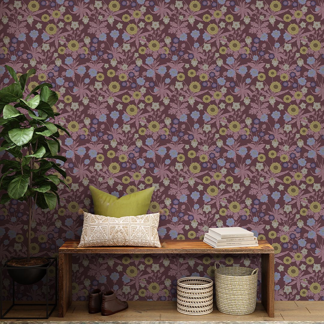 Papier peint Fleurs sauvages de Bourgogne de Morris W132