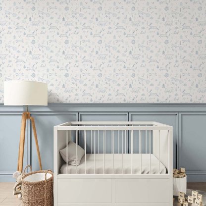 Papier peint Animaux de la forêt bleue