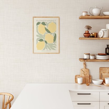 Papier peint neutre texturé lin beige