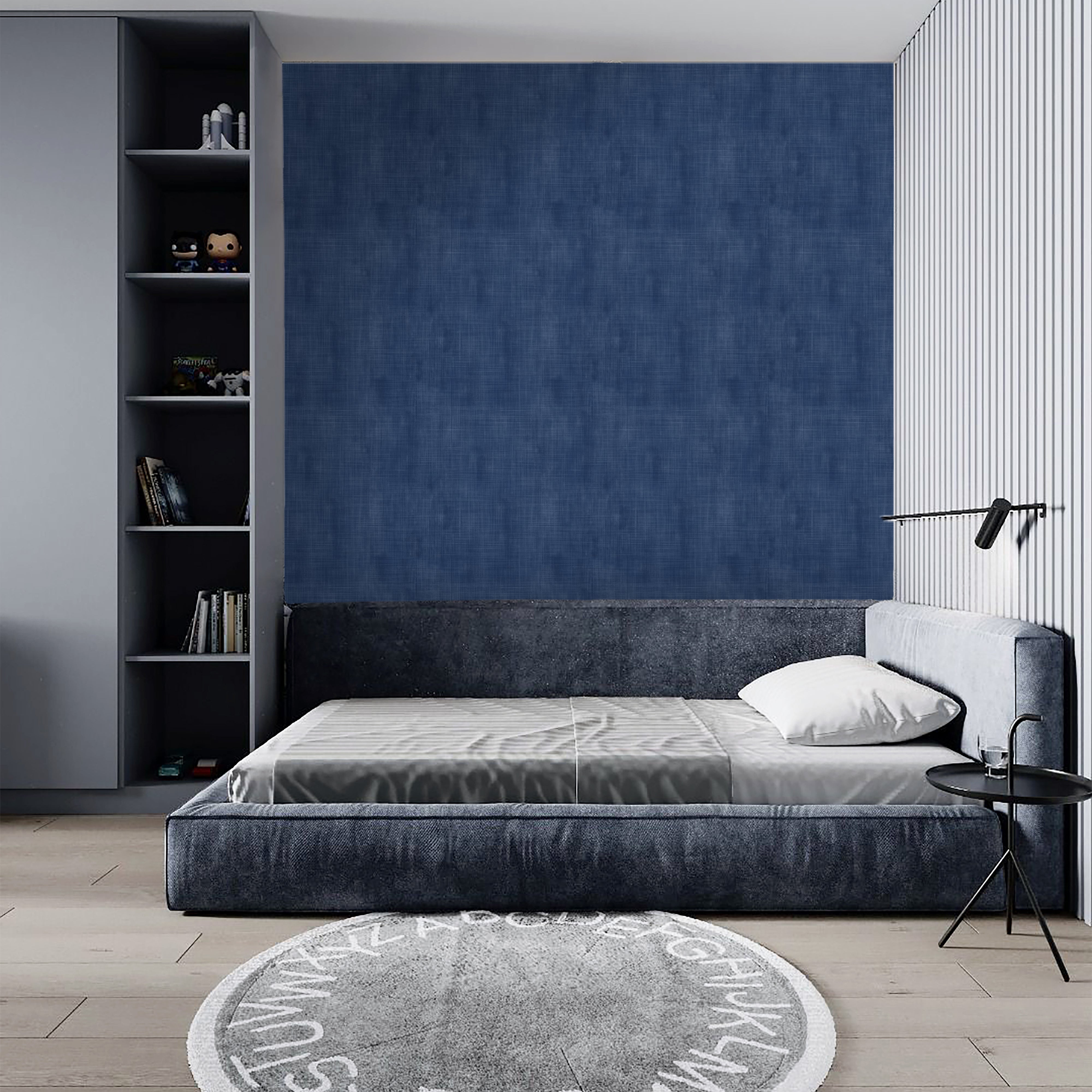 Papier peint texture denim bleu marine